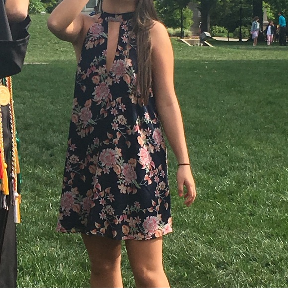 Floral color summer short dress - Picture 1 of 2